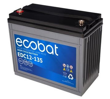 Ecobat AGM Deep Cycle accu | EDC12-135 | 12V 140Ah, Ophalen of Verzenden, Nieuw