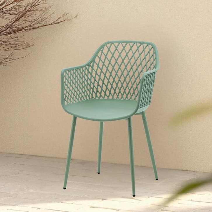 Eetkamerstoel  Kunststof Groen - Kuipstoel Groen - Stoel, Huis en Inrichting, Stoelen, Nieuw, Ophalen of Verzenden