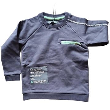 Sweater -- Omar - 92 / Blauw, Verzenden, Nieuw