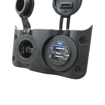 Talamex Paneel Wave met 12 Volt- en Dubbel USB Stopcontact, Ophalen of Verzenden, Nieuw