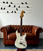 Fender CS relic Stratocaster 1969 Olympic White 2006, Verzenden, Zo goed als nieuw, Solid body, Fender
