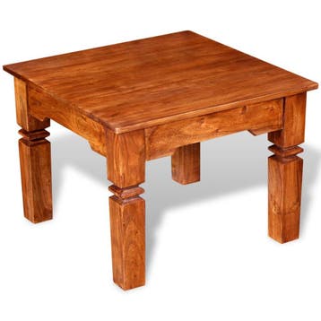 vidaXL Salontafel 60x60x45 cm massief hout, Huis en Inrichting, Tafels | Salontafels, 50 tot 100 cm, Verzenden, Nieuw, 50 tot 100 cm
