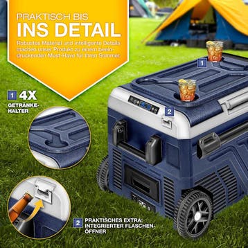 Compressor Koelbox elektrisch - Coolbox - Frigobox - 60L - M, Caravans en Kamperen, Verzenden, Zo goed als nieuw