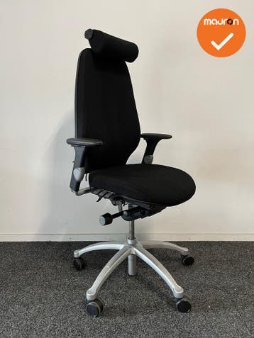 RH Logic 400 - zwarte stoffering  - Met hoofdsteun - Inclusi, Werkplek, Ophalen of Verzenden, Gebruikt, Stoel