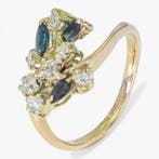 Zonder minimumprijs - Ring - 14 karaat Geel goud, IGI, Nieuw