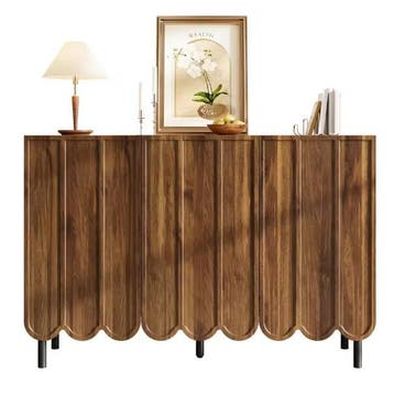 Houten Sideboard – Modern Dressoir met 2 Deuren 120×35×80 cm, Verzenden, Nieuw