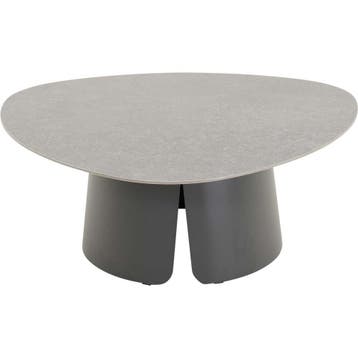 Alva tuin bijzettafel 97x97x37 cm - antraciet, Ophalen of Verzenden, Nieuw