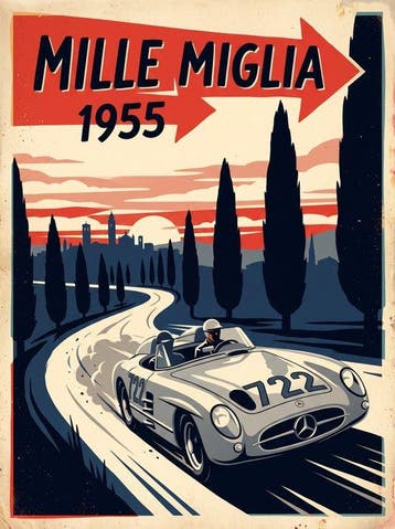 Henshin - Mille Miglia 1955 - 300 SLR No. 722 -, Nieuw