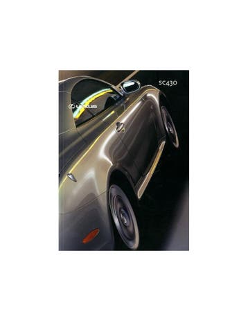 2002 LEXUS SC430 BROCHURE FRANS, Nieuw, Author