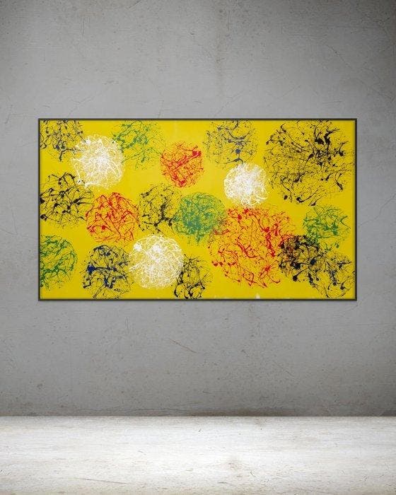 Sandra Glaser - Force Fields - XXL, Antiek en Kunst, Kunst | Schilderijen | Modern