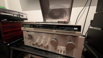Technics, Sansui - SU-7600 + P-M7 | vintage Japans audioset, Nieuw