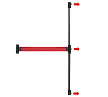 CISA paniekbalk 1200 mm ALPHA touch 3-punts zijdelings, Verzenden, Nieuw