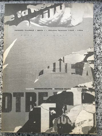 Jacques Villeglé « Mots » Affiches lacérées 1949-1996, Boeken, Gelezen, Catherine Millet, Verzenden, Grafische vormgeving