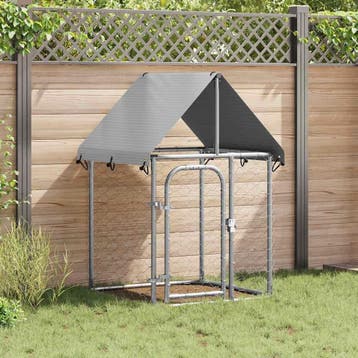 vidaXL Hondenkennel voor buiten met dak 100x100x150 cm, Verzenden, Nieuw