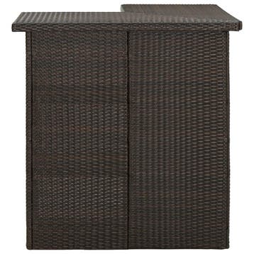 Bartafel Bruin 100cm | Tweedekansje | Laatste Stuk OP=OP, Ophalen of Verzenden, Zo goed als nieuw, Rechthoekig, Wicker