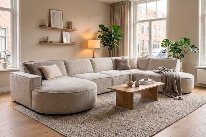 U-Bank - Papendrecht - u-banken, Huis en Inrichting, Banken | Sofa's en Chaises Longues, 150 cm of meer, Nieuw, 300 cm of meer