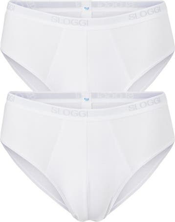 sloggi - Maat XXL men Basic Heren Midi slip - 2-pack - Wit, Verzenden