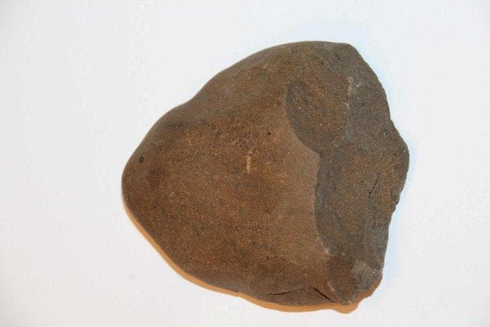 Paleolithisch Steengoed Chopper - 60 mm (Zonder, Antiek en Kunst, Antiek | Overige Antiek