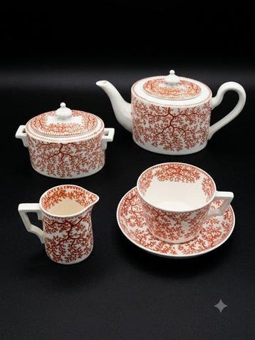 Mintons England - Koffie- en theeservies - Beenderporselein