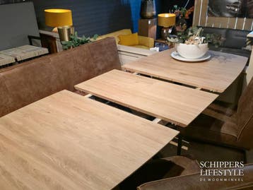 Uitschuifbare tafel Nova (eiken + 50 cm extra), Nieuw