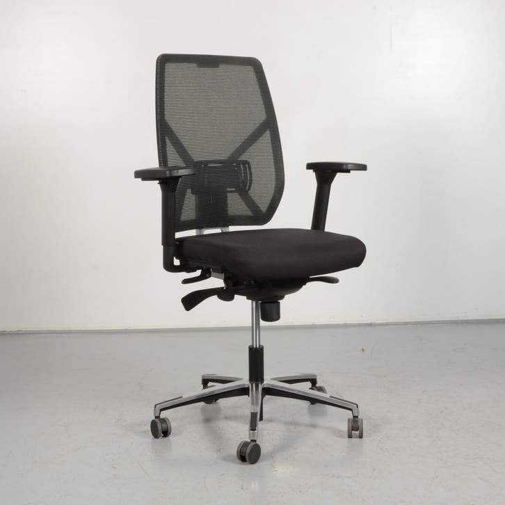 Bureaustoel Almachair Monaco - Zwart - Mesh rugleuning, Zakelijke goederen, Kantoor en Winkelinrichting | Kantoormeubilair en Inrichting