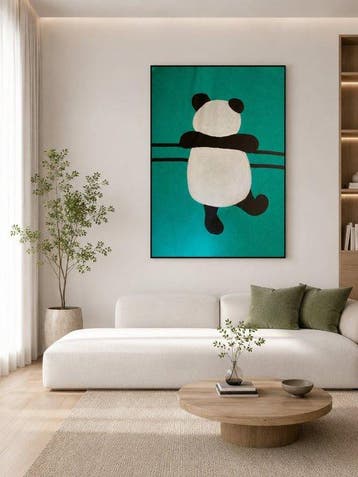 Tetiana Zaitseva - Acrylic Painting XL Panda no 236