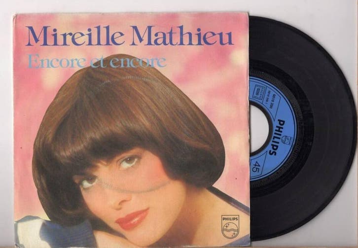 Mireille Mathieu – Encore Et Encore / Pierrot La Musique (1-, Cd's en Dvd's, Vinyl Singles, Ophalen of Verzenden