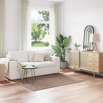 vidaXL Antislip Shaggy Tapijt Bruin 120 x 170 cm PP, Huis en Inrichting, Stoffering | Tapijten en Kleden, Verzenden, Nieuw, Bruin