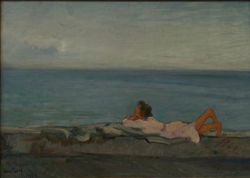 Aldo Carpi (1886-1973) - La ragazza al mare