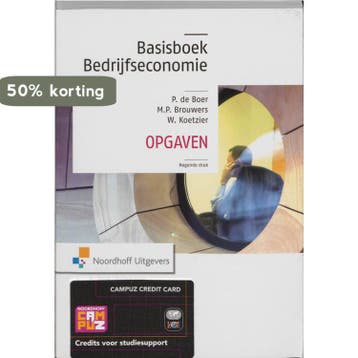 Basisboek Bedrijfseconomie - opgaven - P. de Boer, Verzenden, Gelezen, P. de Boer