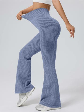 Hoge Taille Stretch Pantalon met Wijde Pijpen voor Dames - S, Kleding | Dames, Verzenden, Nieuw