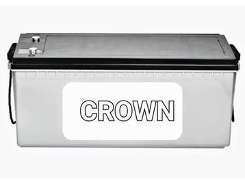 Crown AGM Accu 180 Ampere, Auto-onderdelen, Accu's en Toebehoren, Verzenden, Nieuw, Universele onderdelen