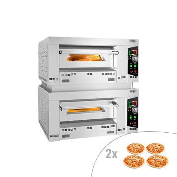 GGM Gastro | Gas pizzaoven (chamotte bakvloer) - | GEP4#GEP4, Verzenden