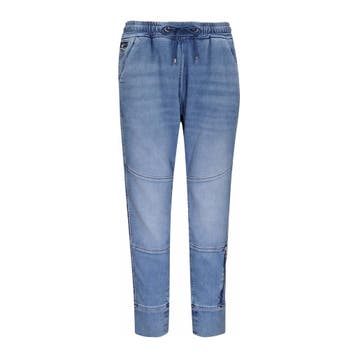 MAC • blauwe Jogger zip broek • 36, Kleding | Dames, MAC, Nieuw, Maat 36 (S), Verzenden