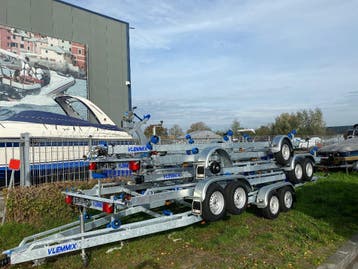 Vlemmix en TTH boot en sloepentrailer uit voorraad leverbaar, Ophalen, 1500 tot 3000 kg, Sloepentrailer, 6 tot 9 meter