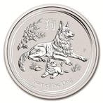Lunar II - Year of the Dog - 2 oz 2018, Verzenden, Losse munt, Zilver