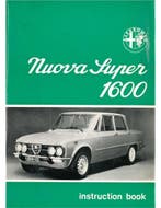 1975 ALFA ROMEO GIULIA NUOVA SUPER 1600 INSTRUCTIEBOEKJE