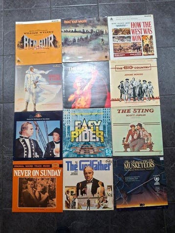 Various Original Soundtracks - 12 x LPs feat. Ben-Hur,, Nieuw in verpakking