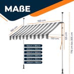 Klemluifel - Balkon luifel - Verticale luifel - 250 cm - Gri, Verzenden, Zo goed als nieuw