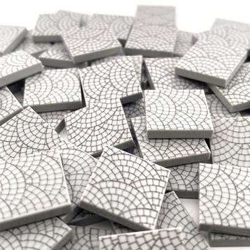 Lego Stenen - 80* Lego custom printed Cobblestone, Nieuw