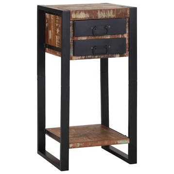 vidaXL Bijzettafel Multikleur 40 x 40 x 80 cm Massief, Huis en Inrichting, Tafels | Bijzettafels, Verzenden, Nieuw, 60 cm of meer