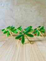 Servetring (12) - Metaal, Emaille - Dragonfly art deco, Antiek en Kunst, Antiek | Meubels | Tafels