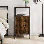 vidaXL Nachtkastje 41x31x80 cm bewerkt hout gerookt, Huis en Inrichting, Slaapkamer | Nachtkastjes, Minder dan 45 cm, Verzenden