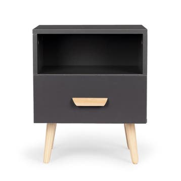 ModernHome Nachtkastje | Grenen poten | 55% Korting, Minder dan 45 cm, Ophalen of Verzenden, Zo goed als nieuw, Minder dan 55 cm
