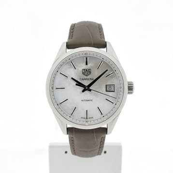 TAG Heuer Carrera Automatic 36mm WBK2311.FC8258; Automati..., Ophalen of Verzenden, Zo goed als nieuw, Leer, Overige merken
