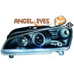 Koplampen Peugeot 106 96-03 | Angel Eyes | Zwart, Auto-onderdelen, Verlichting, Verzenden, Nieuw, Peugeot