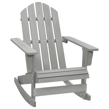 vidaXL Tuinschommelstoel hout grijs, Verzenden, Nieuw, Hout