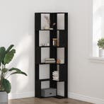 vidaXL Boekenkast Zwart Eiken 50 x 50 x 179 cm, Huis en Inrichting, Kasten | Boekenkasten, Verzenden, Nieuw, 50 tot 100 cm, 150 tot 200 cm