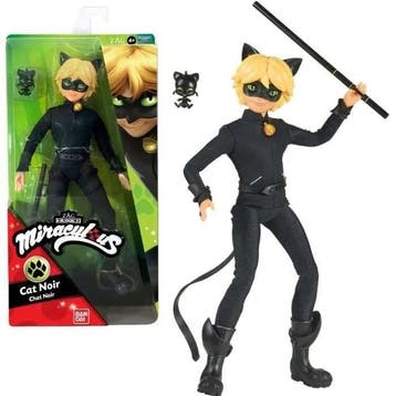 BANDAI Miraculous Ladybug - Modepop 26 cm: Cat Noir, Kinderen en Baby's, Verzenden, Nieuw