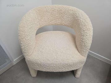 Fauteuil (2x) Maison du monde Sheep bouclette, Ophalen, Nieuw